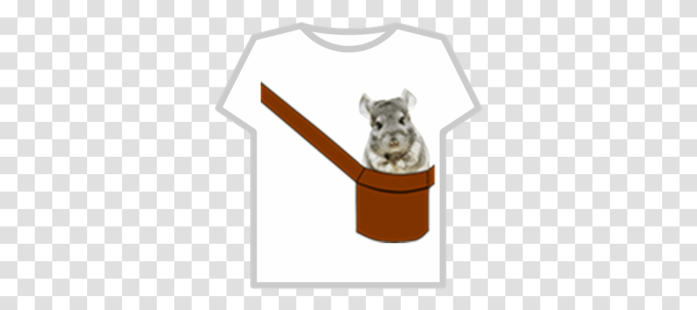 Chinchilla In A Bag Roblox T Shirt Roblox Hombre Morado, Rodent, Mammal, Animal Transparent Png