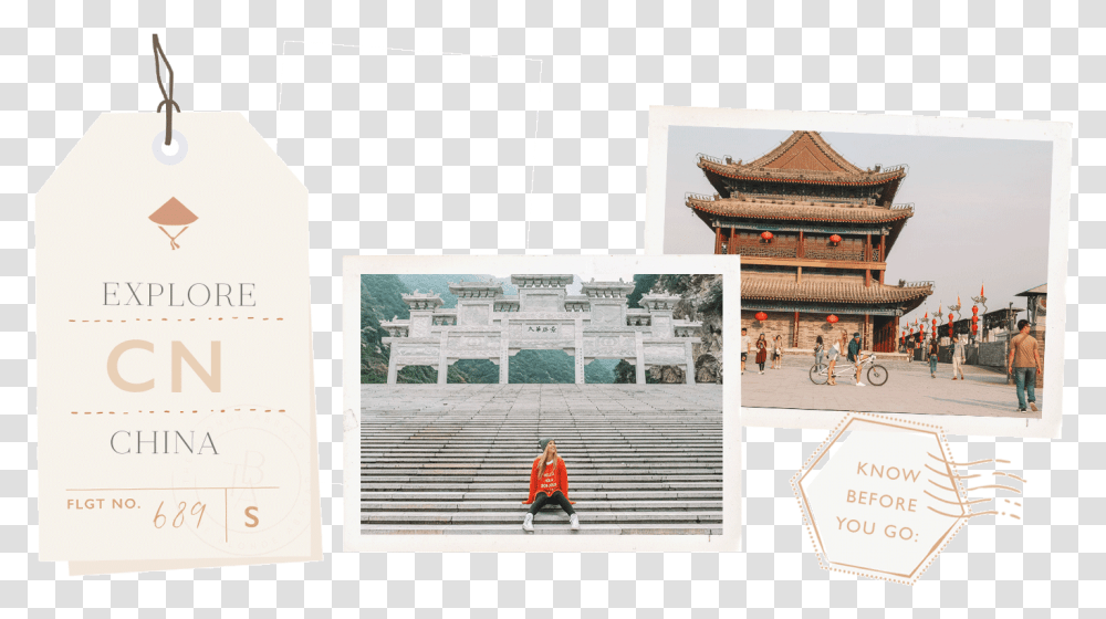 Chinese Architecture, Person, Building, Temple, Tarmac Transparent Png