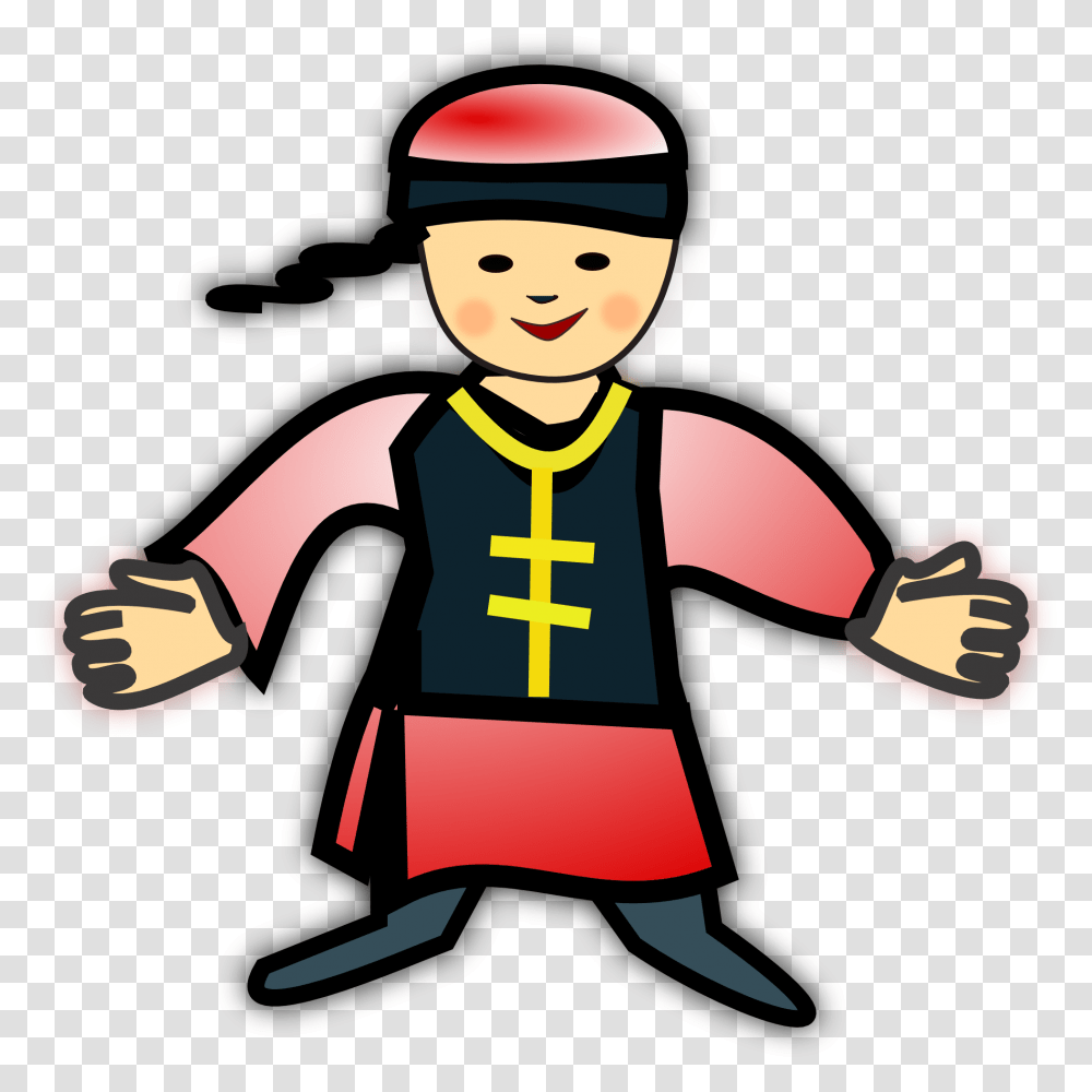 Chinese Boy Icon New Year Of The Dragon Art Clipart, Costume, Ninja, Hand, Sport Transparent Png