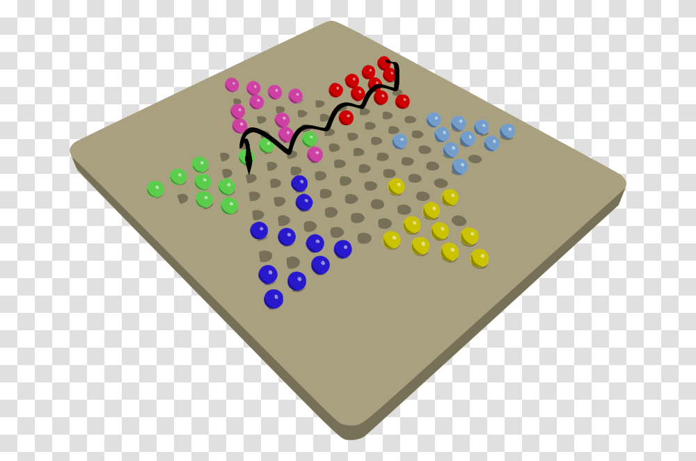 Chinese Checkers Game In Progress Chinese Checkers Clipart, Security, Pac Man Transparent Png