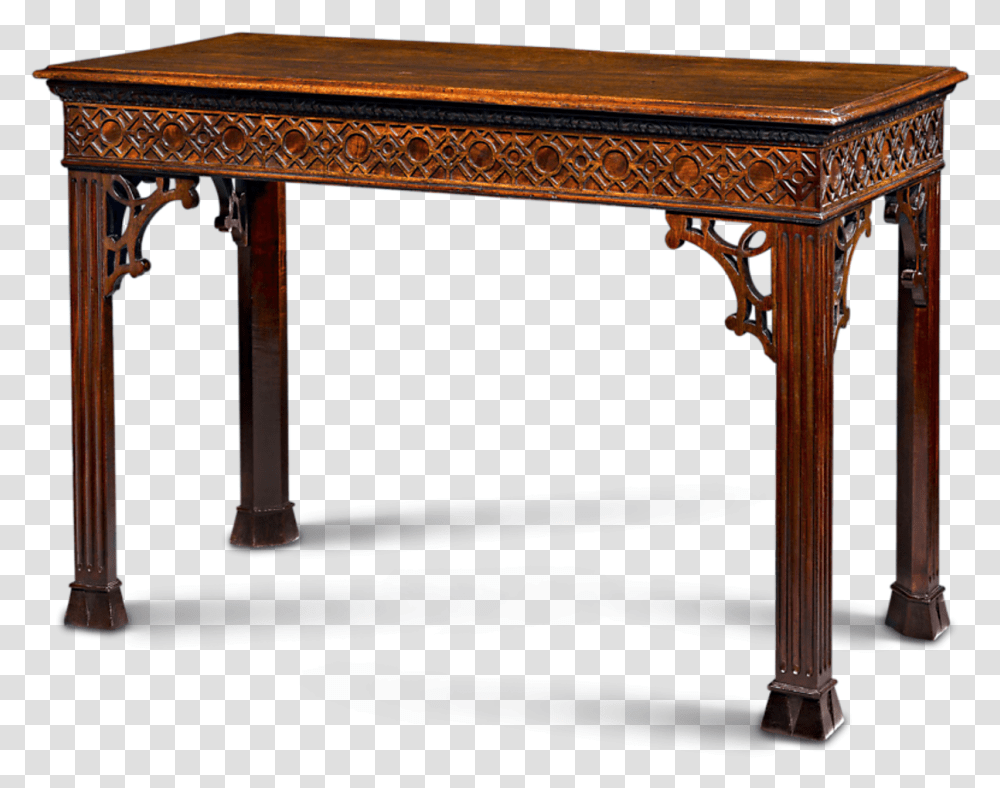 Chinese Chippendale Mahogany Console Table, Furniture, Indoors, Room, Coffee Table Transparent Png