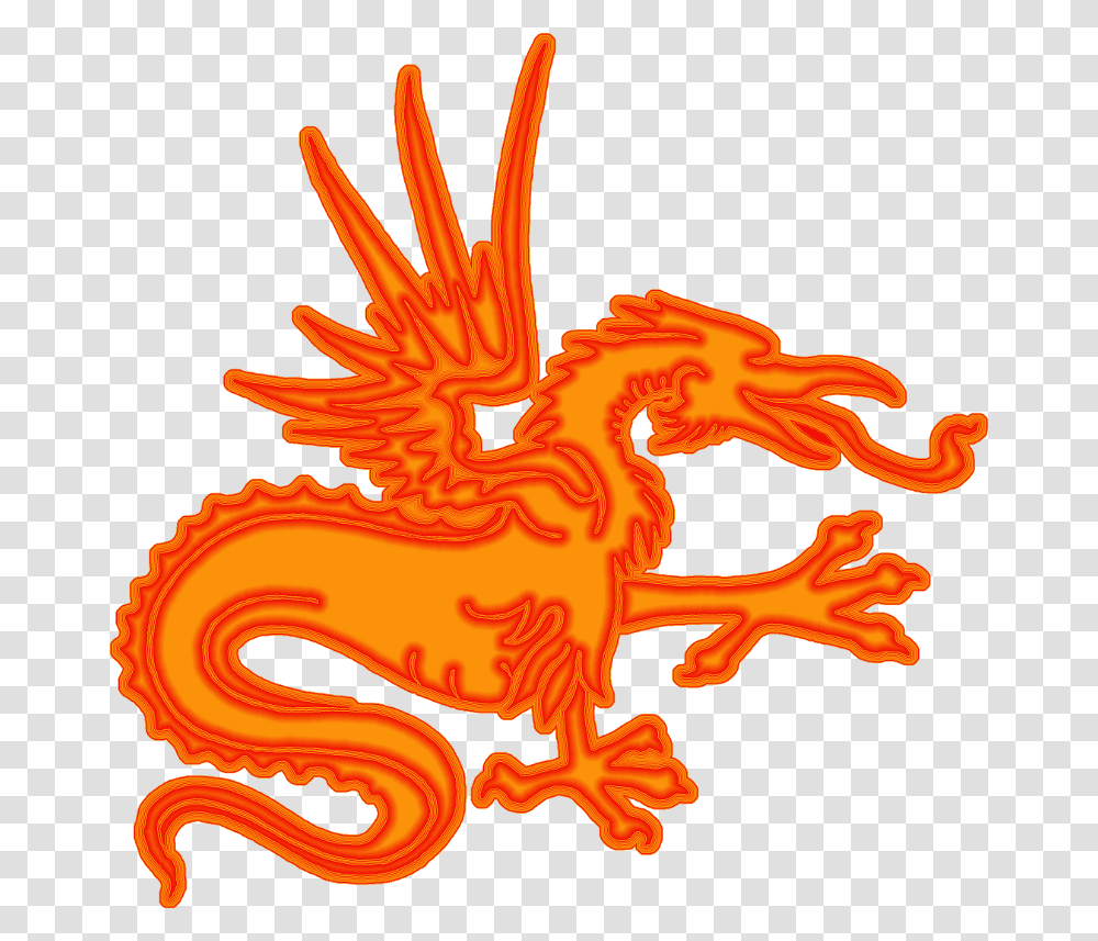 Chinese Dragon Clipart Orange Transparent Png
