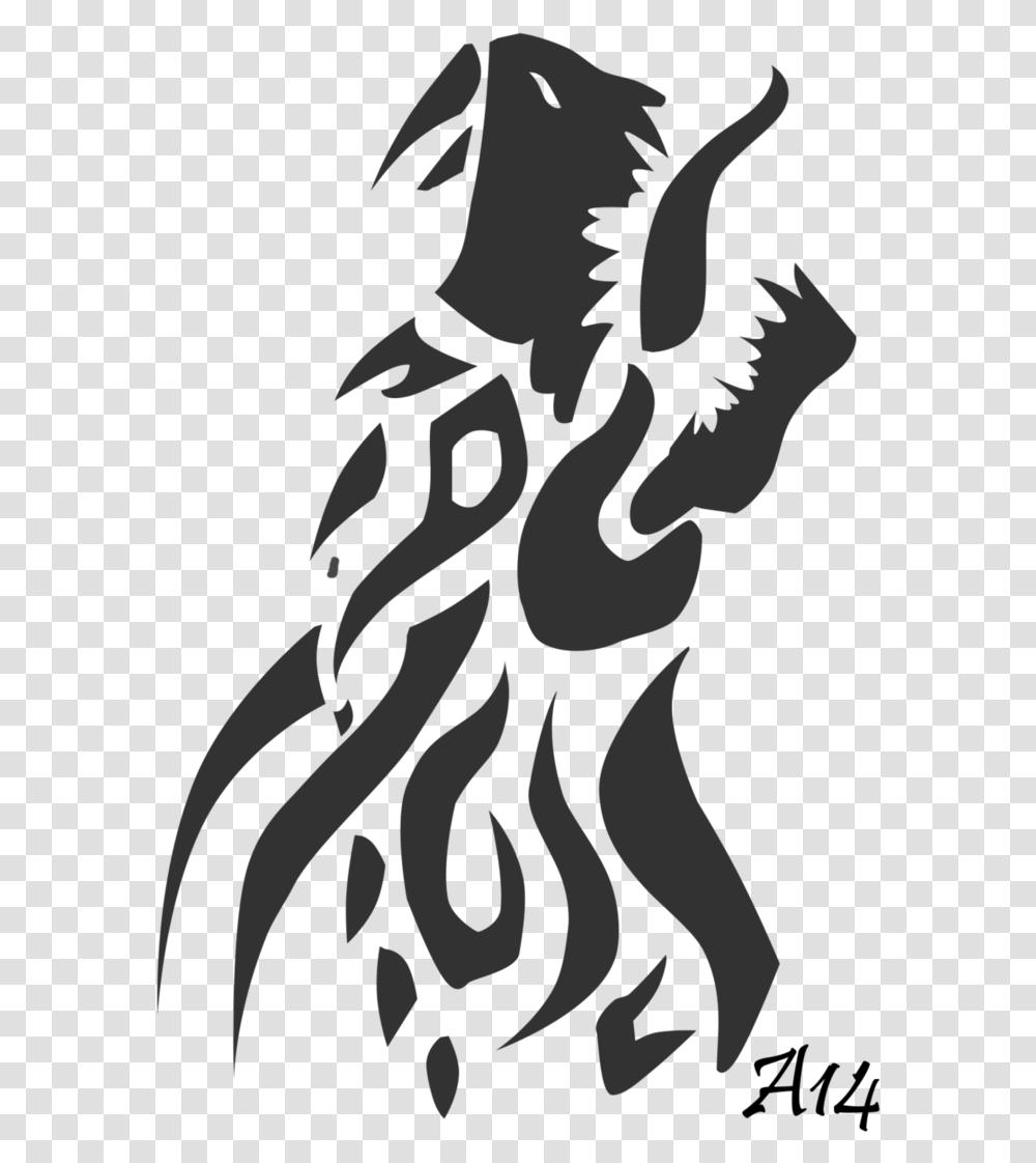 Chinese Dragon Drawing Tribe Tribal Drawings Of Dragons, Tree, Plant, Silhouette Transparent Png
