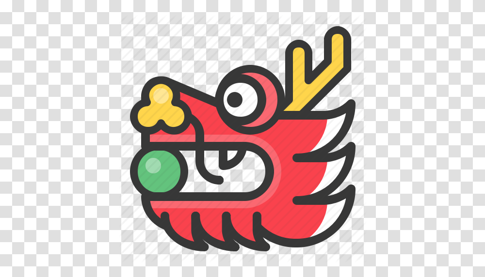 Chinese Dragon Head New Year Icon, Poster, Advertisement Transparent Png