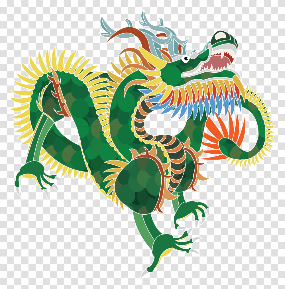 Chinese Dragon On Behance, Pattern Transparent Png