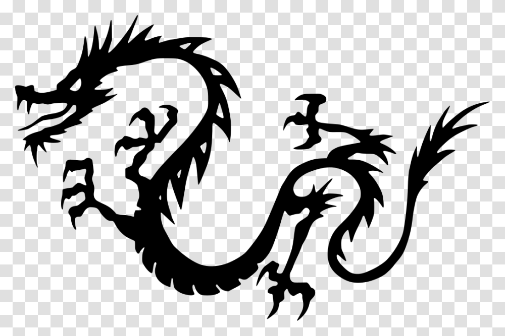 Chinese Dragon Painting, Gray, World Of Warcraft Transparent Png