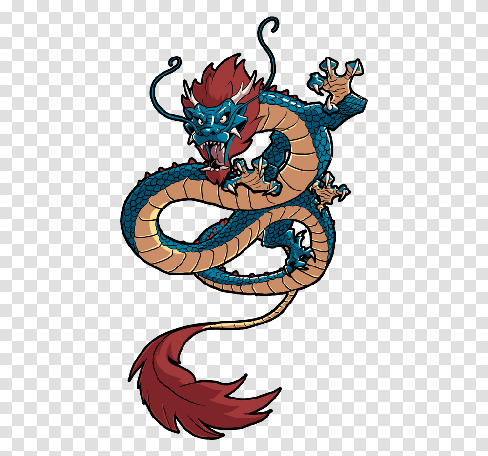 Chinese Dragon Sticker By Godzillama White 3x3 Illustration Transparent Png