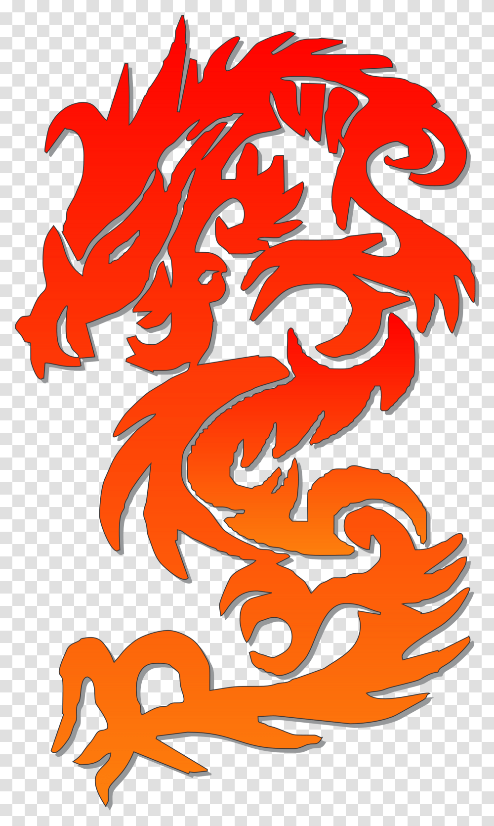 Chinese Dragon Symbol, Poster, Advertisement Transparent Png