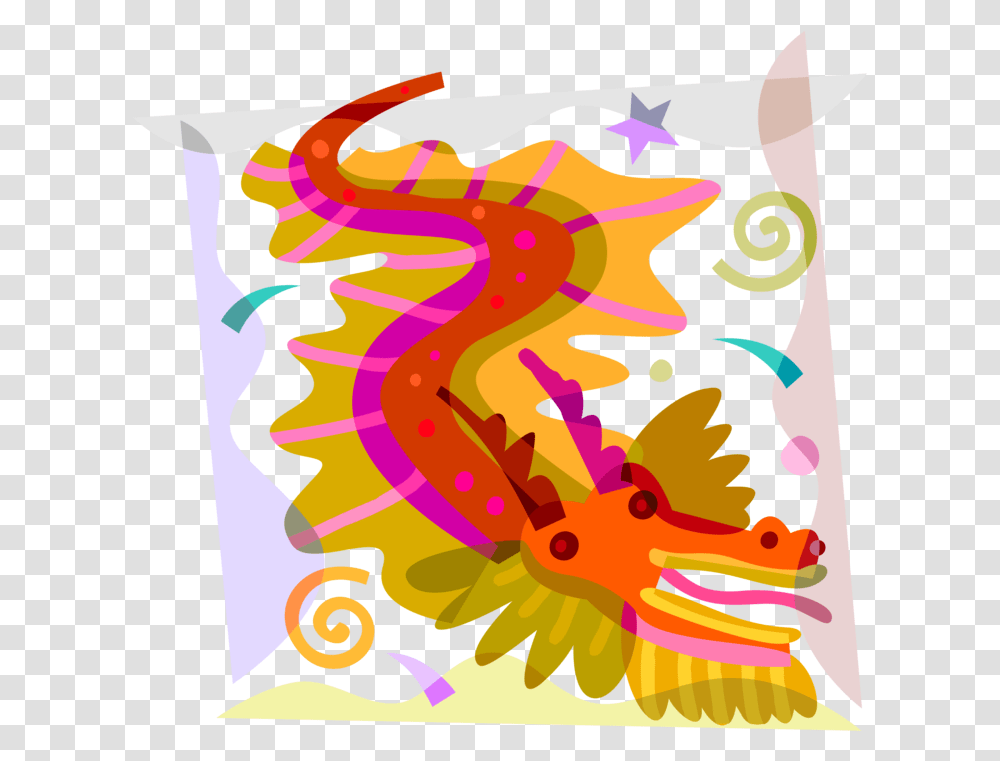 Chinese Dragon Vector Vector Illustration Of Chinese Chinese Dragon For Kids, Graphics, Art, Floral Design, Pattern Transparent Png