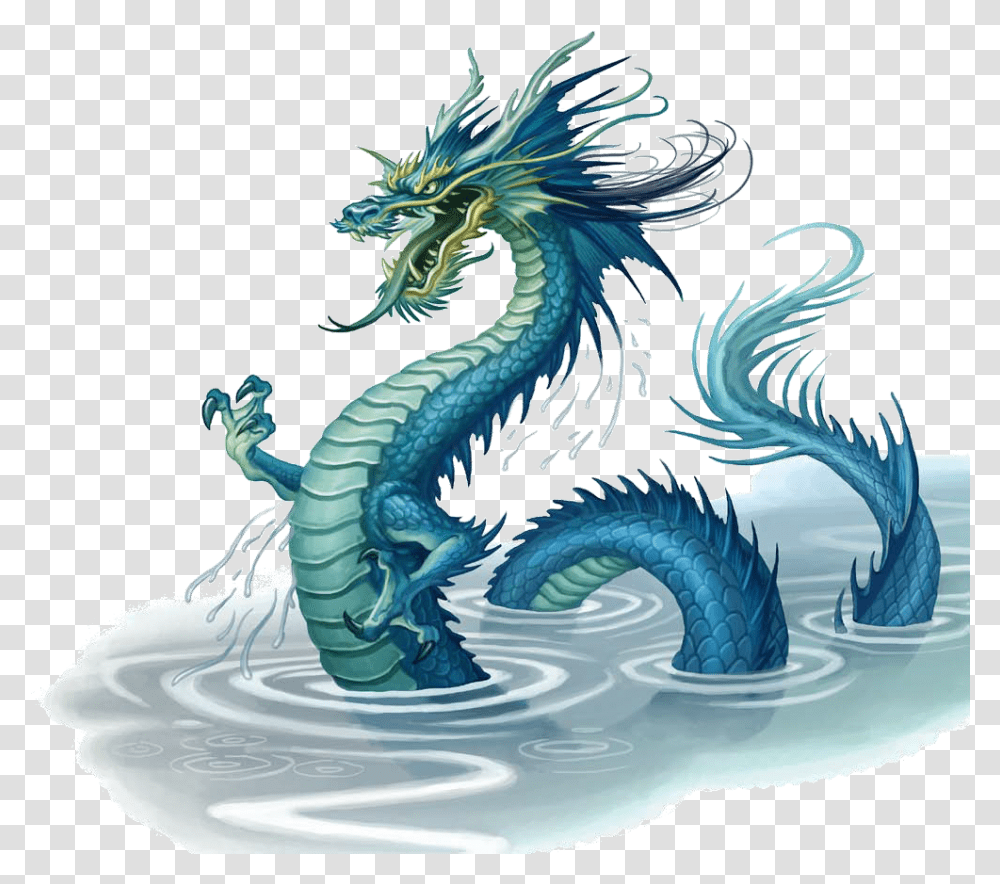 Chinese Dragon Water, Dinosaur, Reptile, Animal Transparent Png