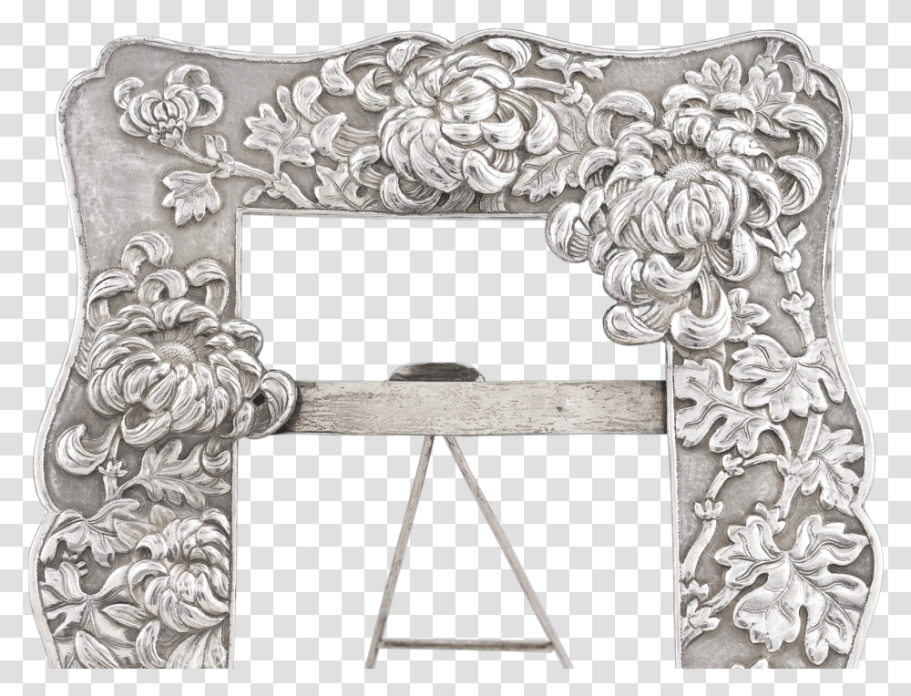 Chinese Export Silver Frame Antique Silver Photo Frame, Architecture, Building, Home Decor, Rug Transparent Png