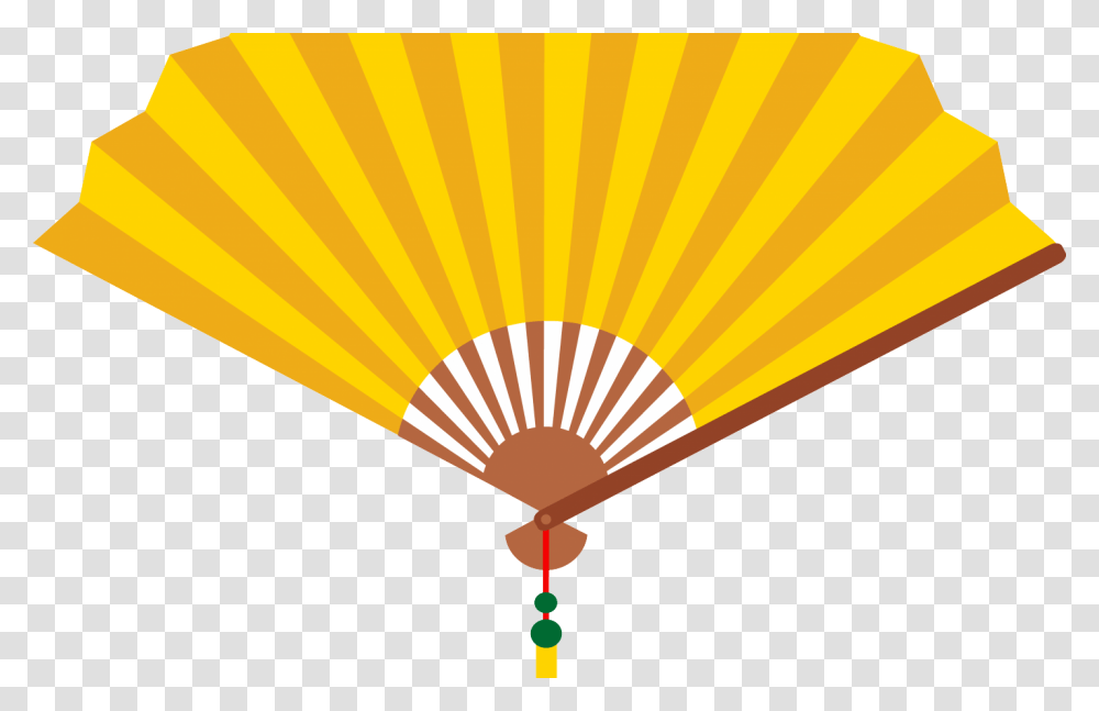Chinese Fan Clipart Download Chinese Hand Fan Vector, Balloon, Hot Air Balloon, Aircraft, Vehicle Transparent Png