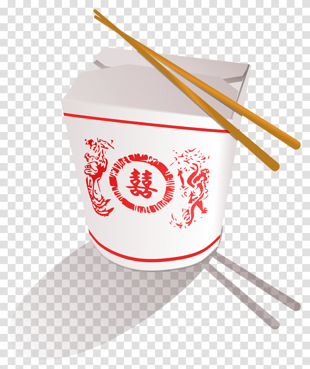 Chinese Food Asian Food Clipart Image Chinese Takeout Box, Bowl, Ketchup, Cup, Dessert Transparent Png