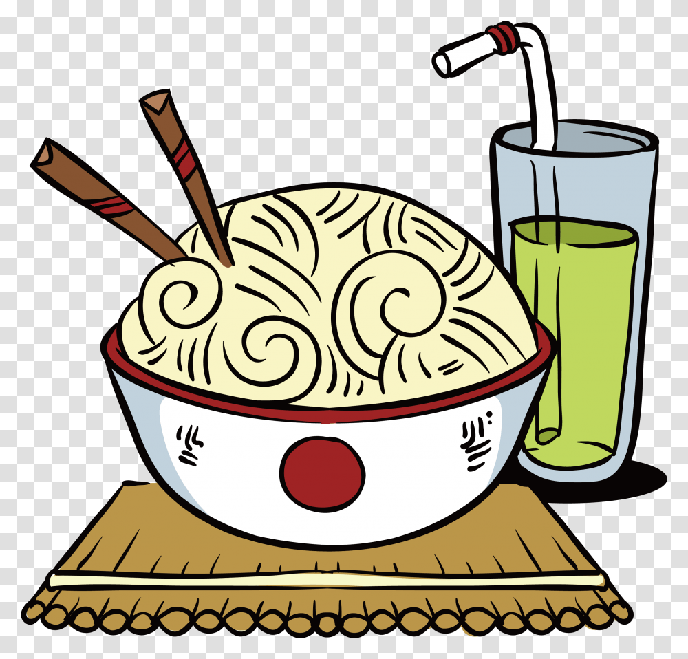 Chinese Food Japanese Fast Noodles, Bowl, Beverage, Drink, Lawn Mower Transparent Png