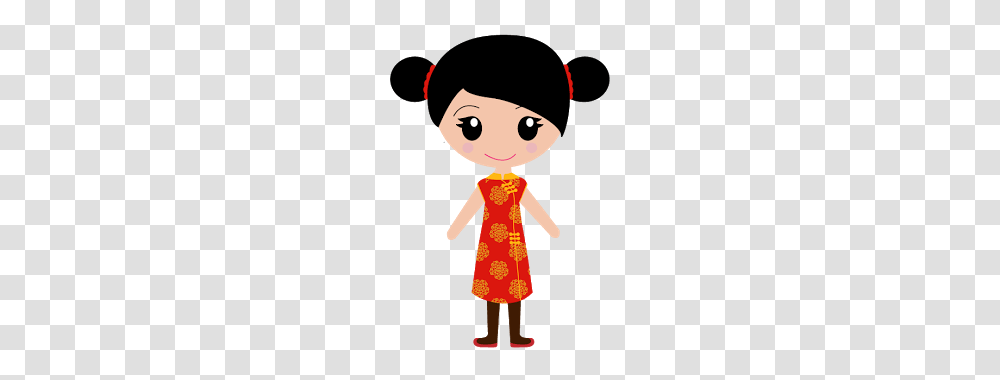Chinese Girl Clipart, Doll, Toy, Dress Transparent Png