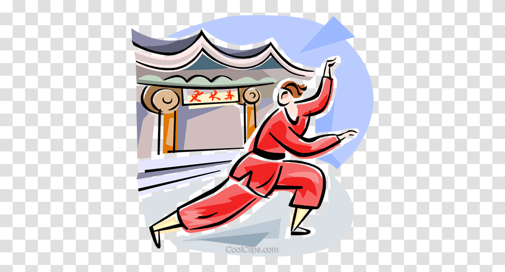 Chinese Gongfu Royalty Free Vector Clip Art Illustration, Kneeling, Duel Transparent Png