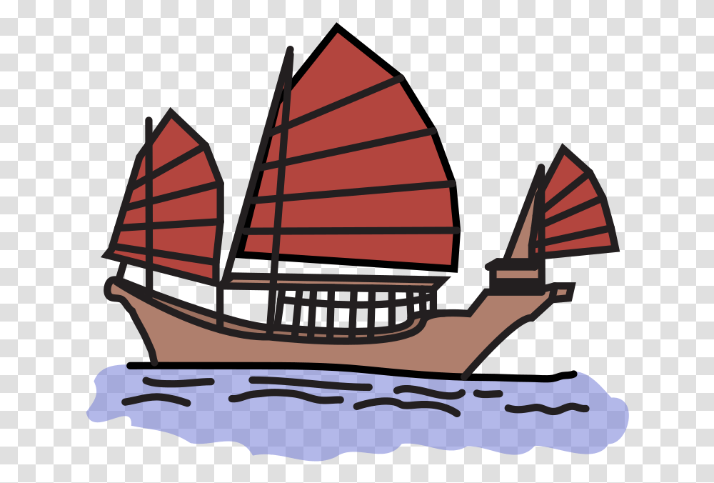 Chinese Junk Chinese Junk Ship Clipart, Boat, Vehicle, Transportation, Water Transparent Png
