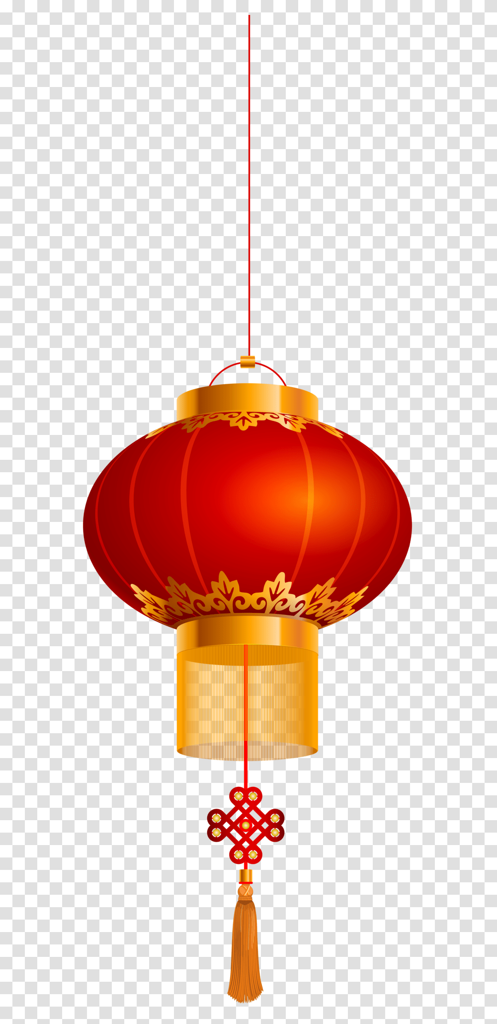 Chinese Lantern Gold Red Clip Art, Lamp, Lampshade Transparent Png