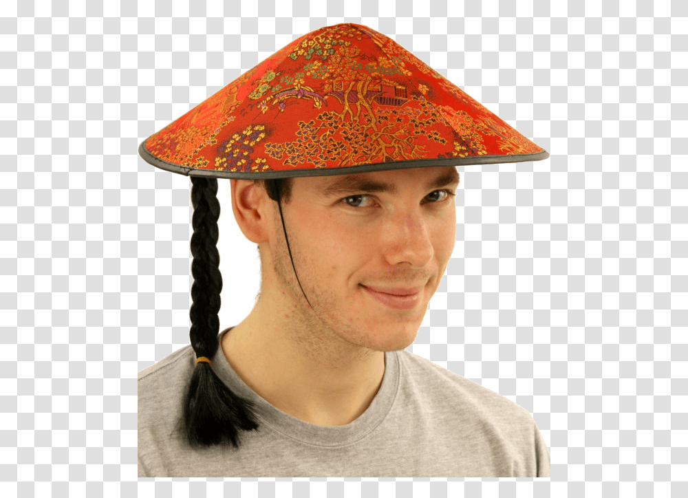Chinese Mandarin Hat Conical Hat, Apparel, Person, Human Transparent Png