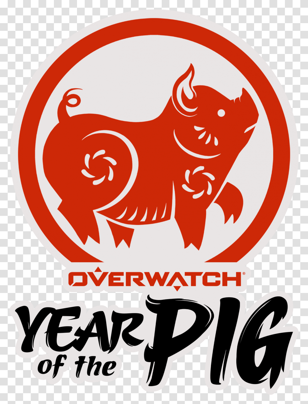 Chinese New Year 2019 Overwatch, Logo, Label Transparent Png