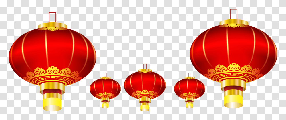 Chinese New Year Chinese Lanterns, Lamp, Crowd, Festival, Lampshade Transparent Png