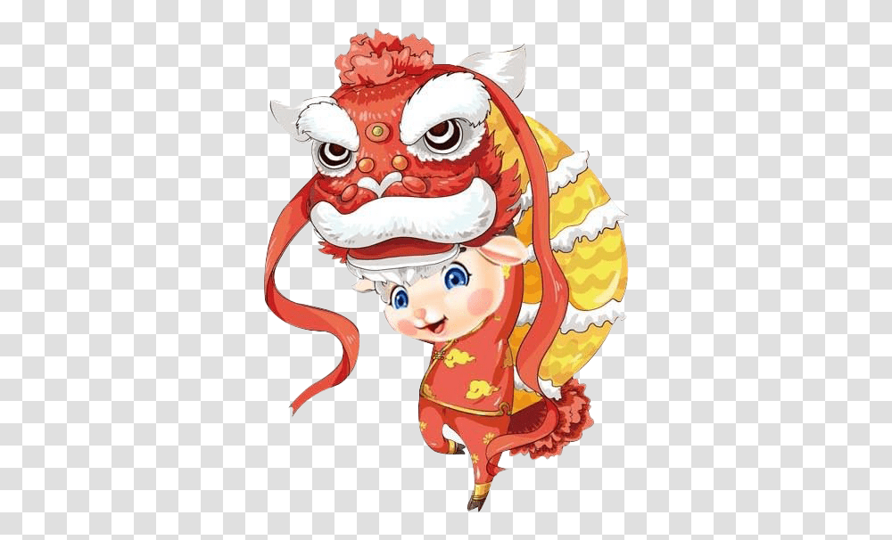 Chinese New Year Dragon Hd Chinese New Year Clipart, Costume, Label, Face, Performer Transparent Png