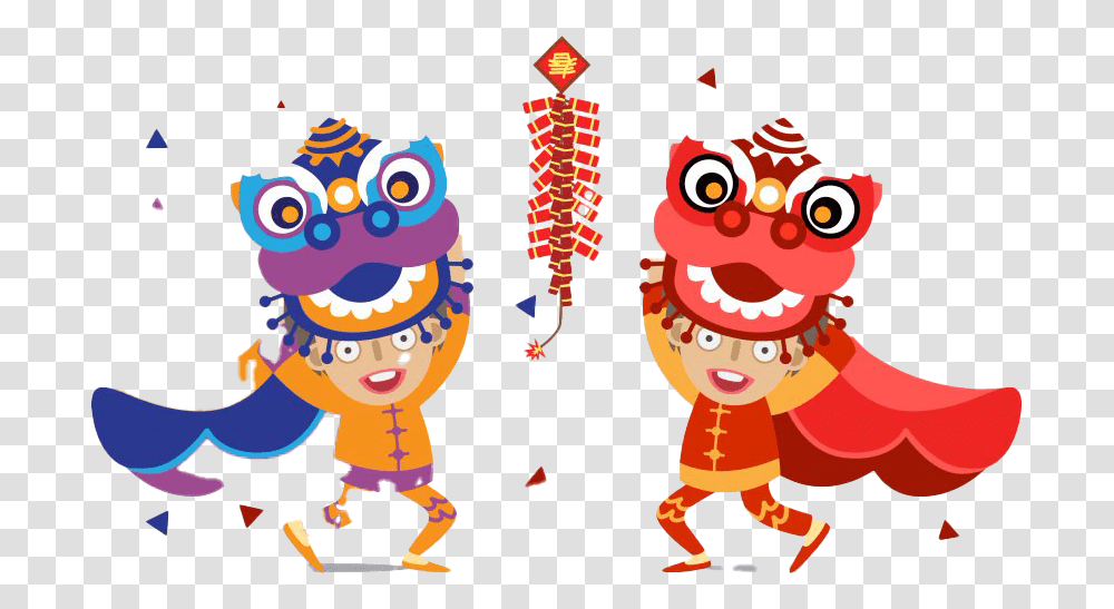 Chinese New Year Dragon Photo Chinese New Year Lion Dance Cartoon, Face, Elf, Leisure Activities, Diwali Transparent Png