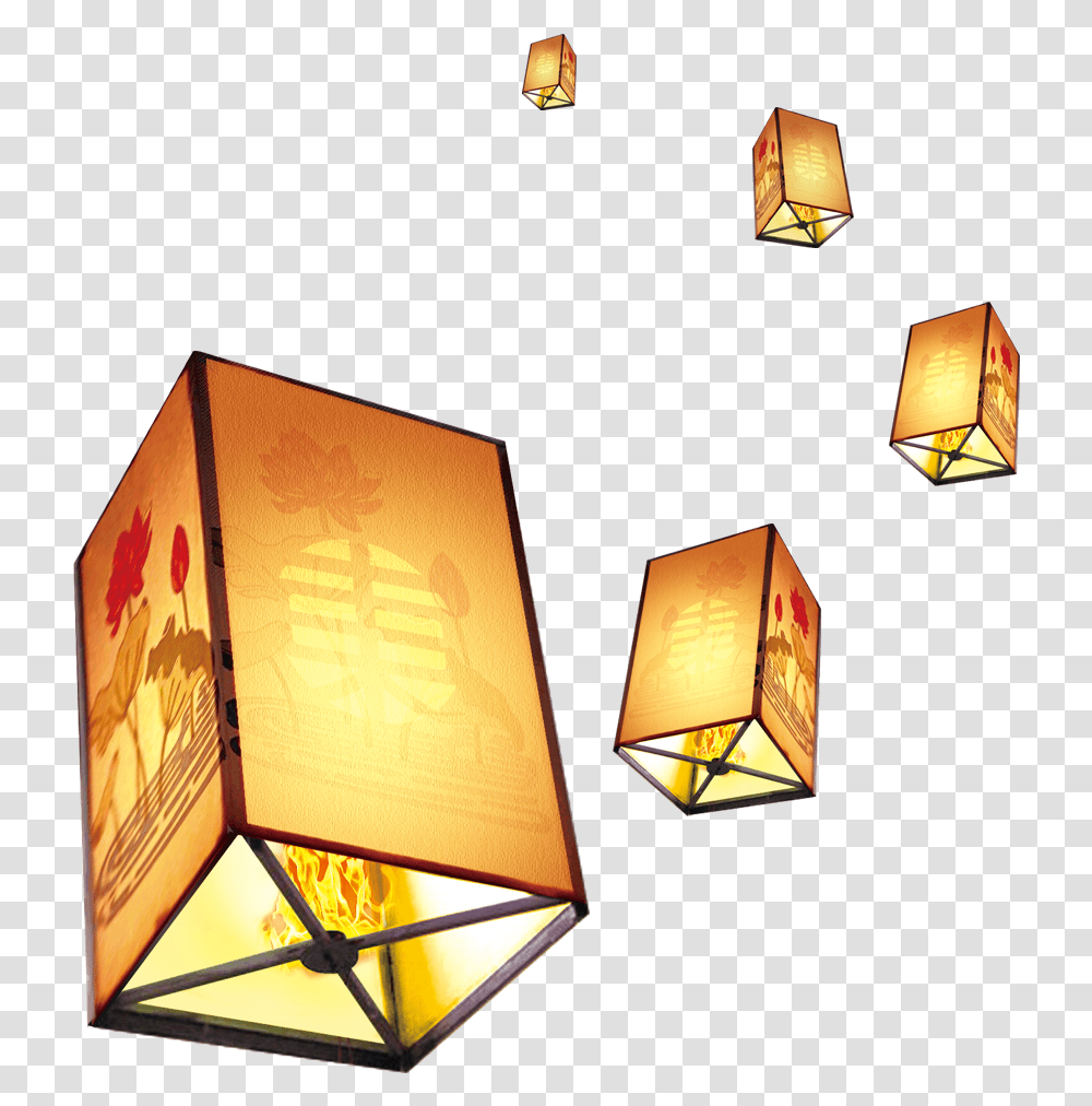 Chinese New Year Floating Lantern, Lamp, Lampshade Transparent Png