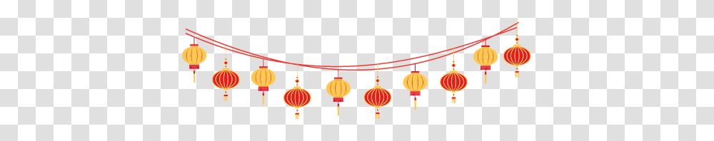 Chinese New Year Garland, Necklace, Accessories, Ornament, Building Transparent Png
