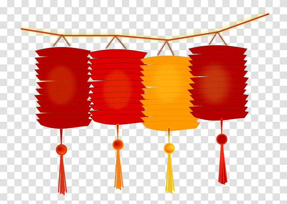 Chinese New Year Japanese Lanterns Clip Art, Lamp, Lampshade, Basket Transparent Png