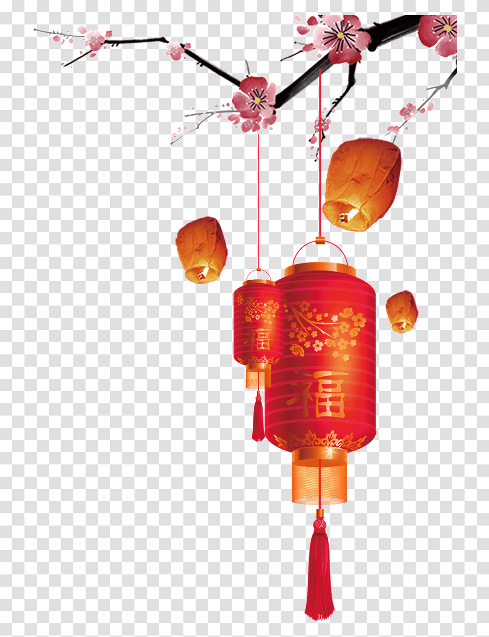 Chinese New Year Lantern Chinese New Year, Lamp Transparent Png
