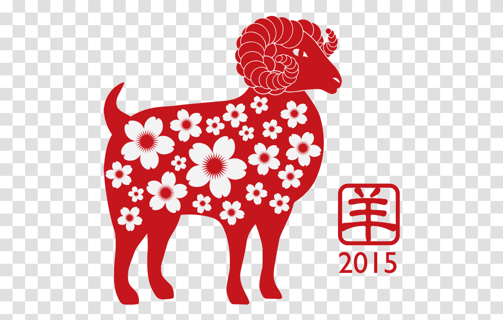 Chinese New Year Sheep Year Of The Goat, Animal, Mammal, Cattle, Horse Transparent Png