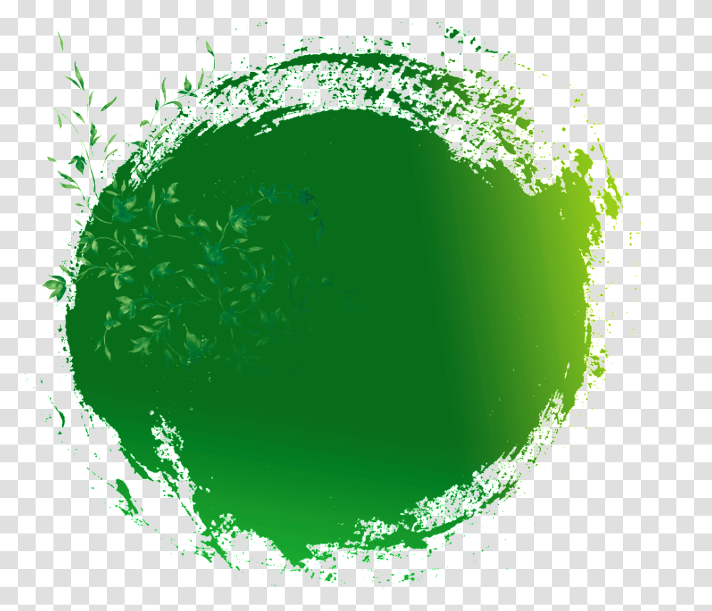 Chinese Style Green Brush Hd Green Circle Brush, Sphere, Graphics, Art, Photography Transparent Png