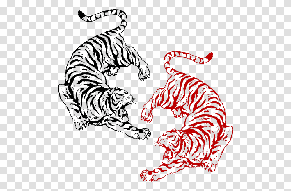 Chinese Tiger Tattoo Design, Animal, Mammal, Person, Leisure Activities Transparent Png