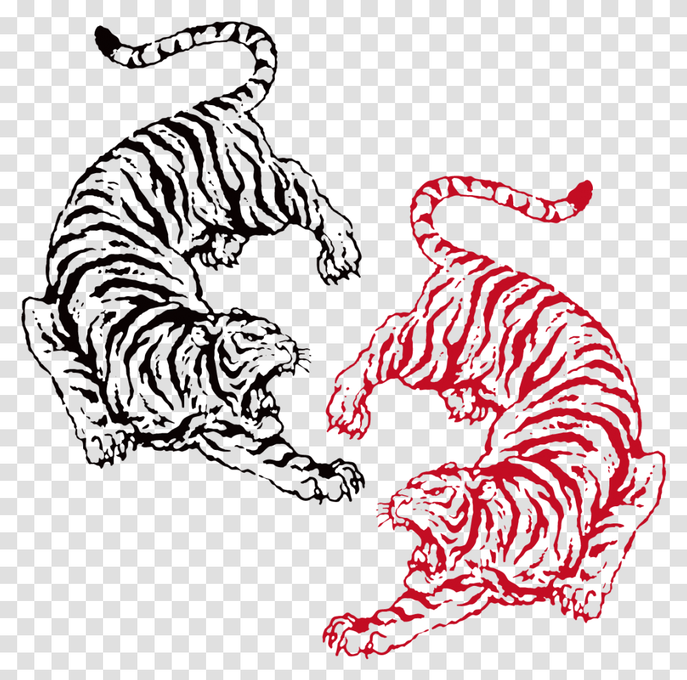 Chinese Tiger Vector, Animal, Waterfowl, Bird, Label Transparent Png