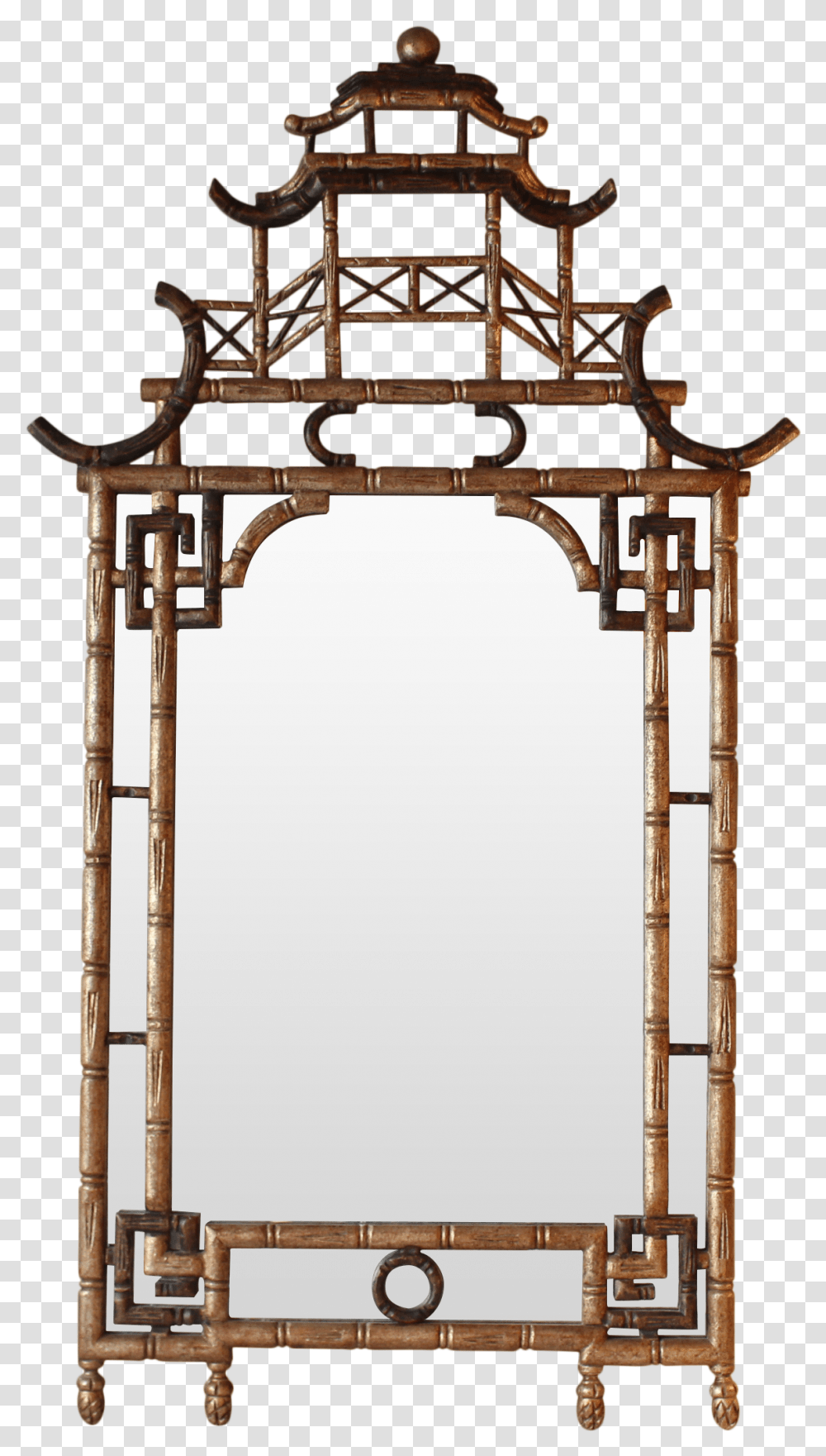 Chinoiserie Mirror Mirror, Gate, Building, Architecture, Arched Transparent Png