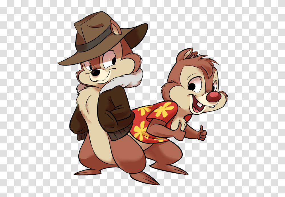 Chip And Dale, Character, Hat, Plant Transparent Png