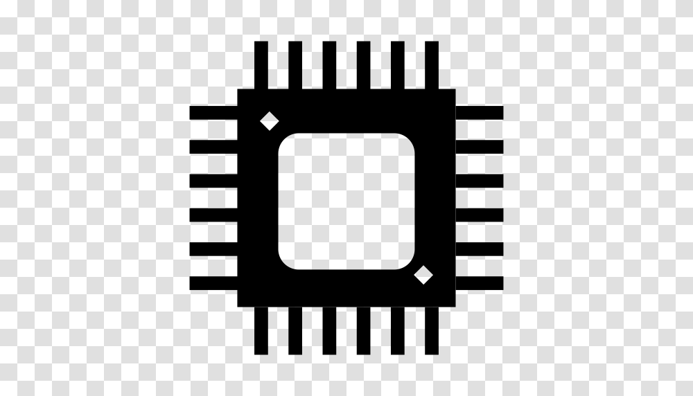Chip Computer Cpu Device Frequency Microchip Processor Icon, Gray, World Of Warcraft Transparent Png