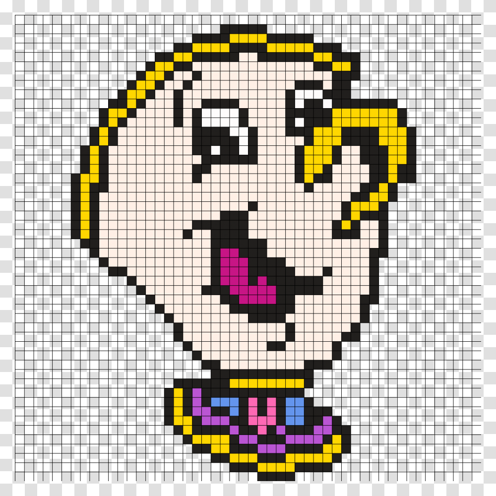 Chip From Beauty And The Beast Perler Bead Pattern Pixel Art Beauty And The Beast, Number Transparent Png