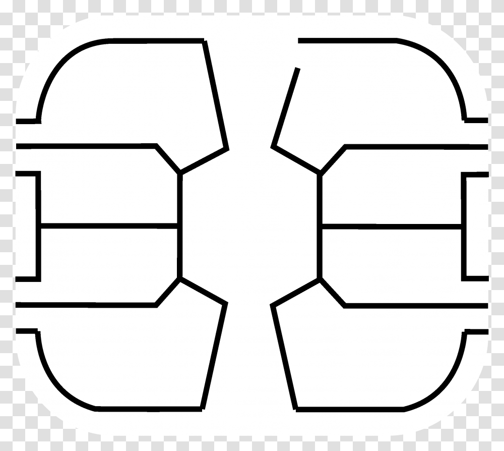 Chip Logo Black And White Imagem De Chip Em, Recycling Symbol, Pattern Transparent Png