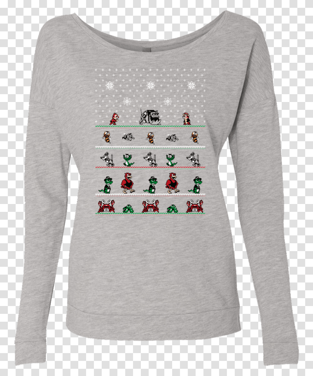 Chip N Dale Christmas Rangers French Terry Scoop, Sleeve, Apparel, Long Sleeve Transparent Png