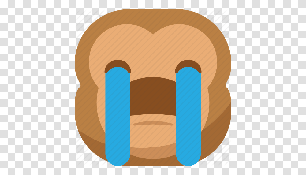 Chipms Emoji Emoticon Monkey Sad Smiley Tears Icon, Tape, Sweets, Food, Confectionery Transparent Png