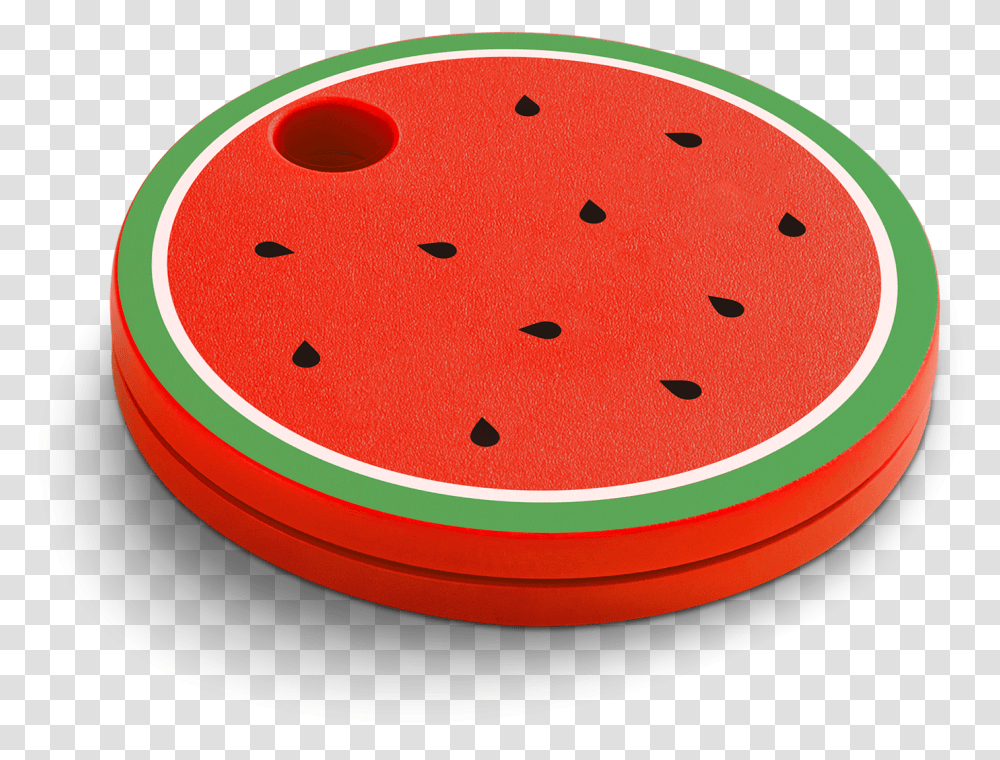 Chipolo Classic Bluetooth Item Tracker Fruit Edition Watermelon, Plant, Food, Rug Transparent Png
