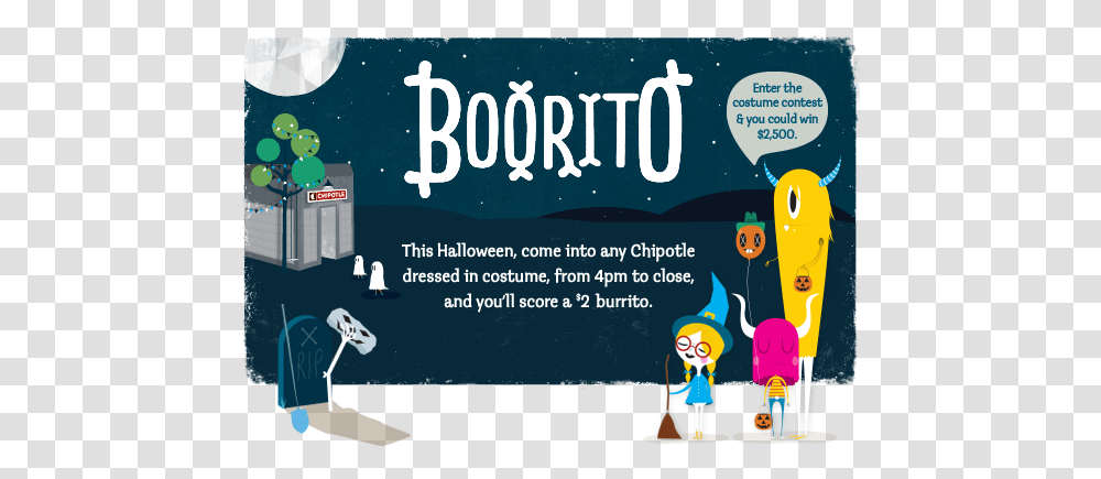 Chipotle 2 Boorito On Halloween Thesuburbanmom Chipotle Boorito, Advertisement, Poster, Flyer, Paper Transparent Png