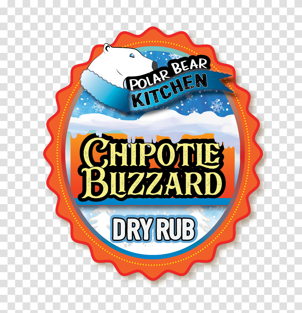 Chipotle Blizzard The Polar Bear Kitchen, Label, Logo Transparent Png