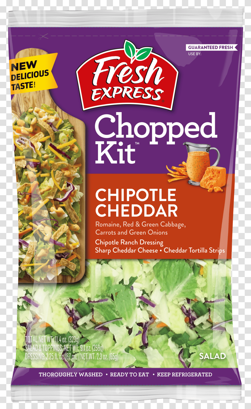 Chipotle Cheddar Chopped Kit Fresh Express Chipotle Cheddar Transparent Png