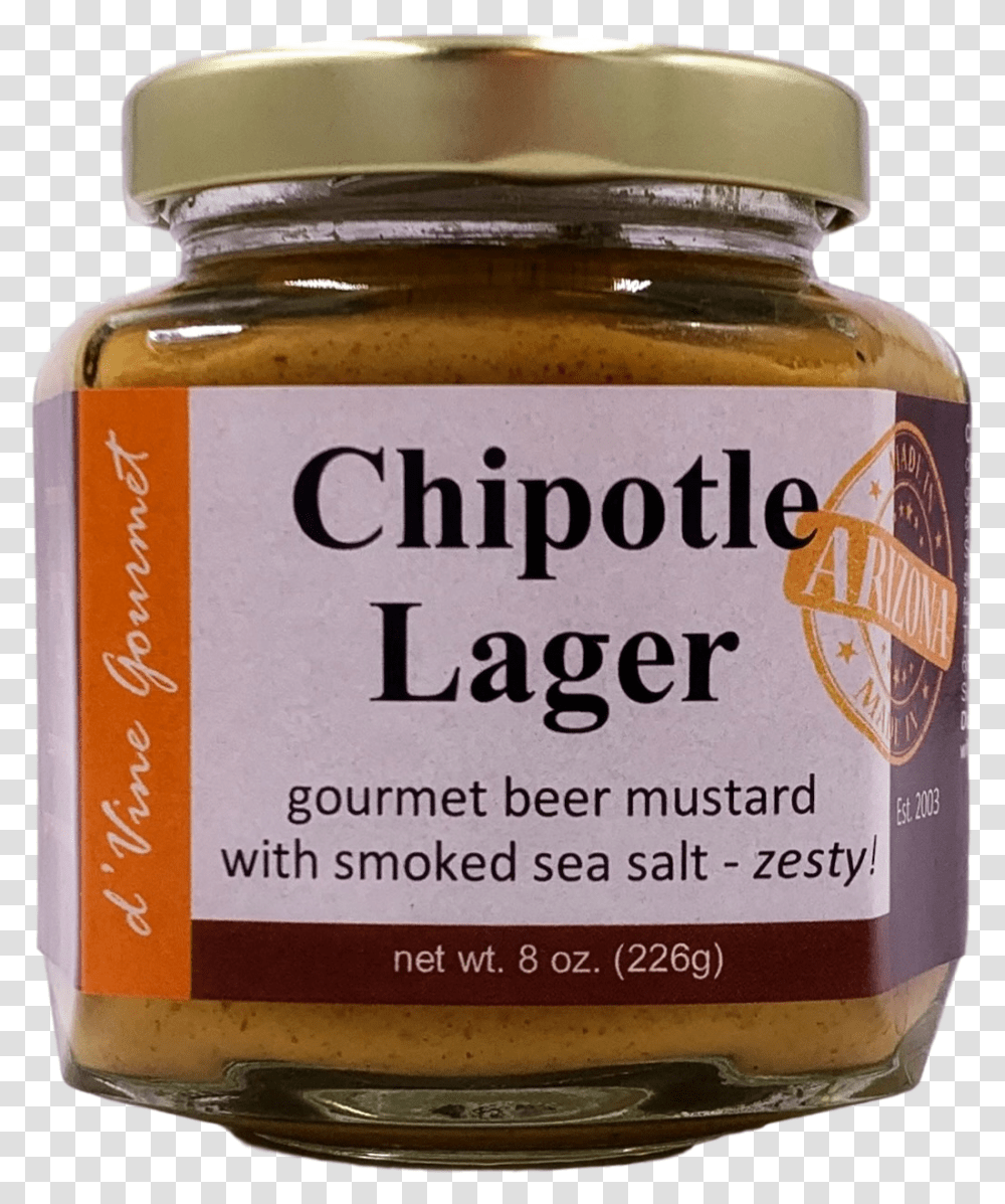 Chipotle Lager Beer Mustard W Smoked Sea Salt 8oz Paste, Food, Alcohol, Beverage, Drink Transparent Png