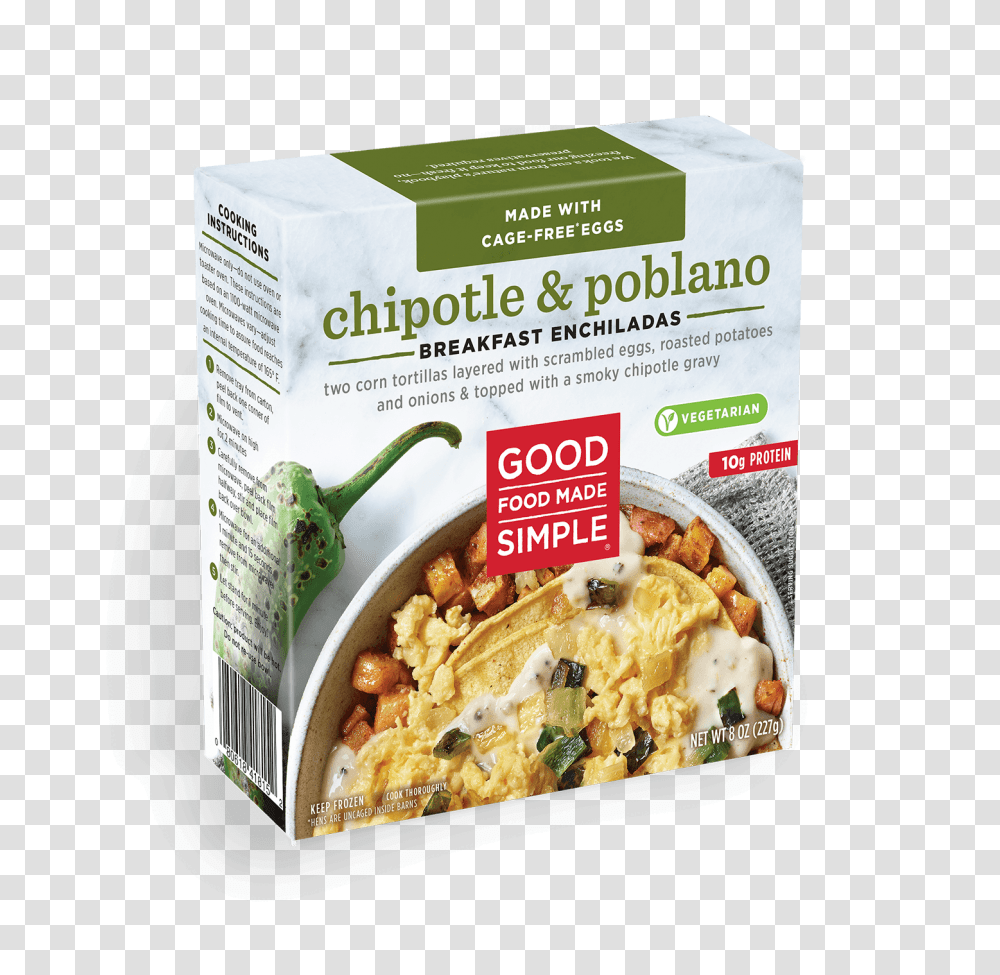 Chipotle Poblano Good Food Made Simple, Plant, Breakfast, Dish, Meal Transparent Png