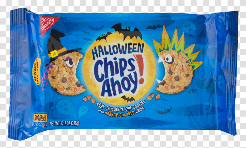 Chips Ahoy Halloween Chocolate Chip Cookies 1 Package 122oz Hot Chocolate Chips Ahoy, Food, Animal, Sea Life, Candy Transparent Png