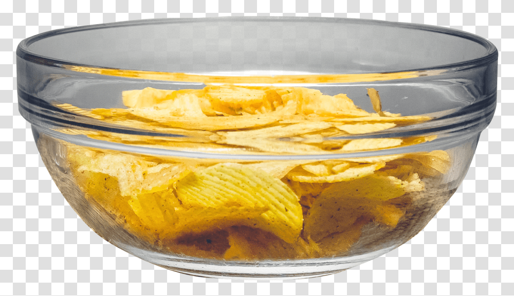 Chips Bowl Image Bowl, Sliced, Food, Plant, Fruit Transparent Png